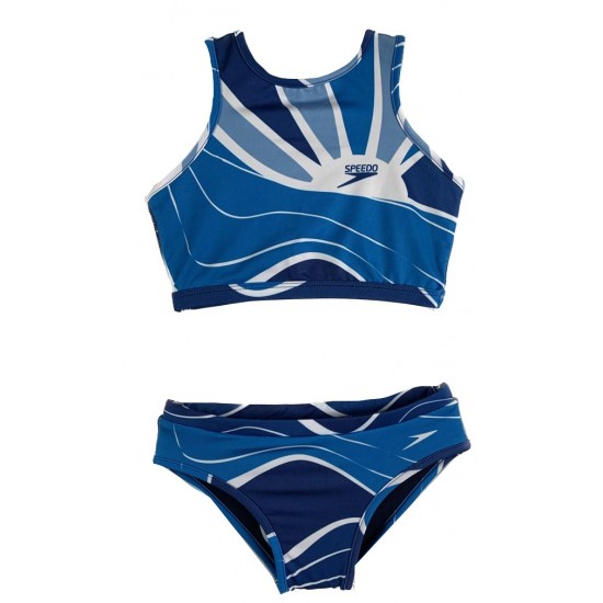 SUNKINI SPEEDO CROPPED SUNSHINE KIDS - AZUL